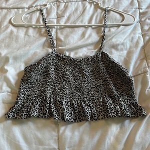 American Eagle cropped cheat-a flair tank!! (size xs)